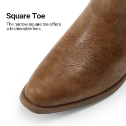 Comfort Square-toe Knee-high Cowboy Boots