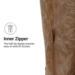 Comfort Square-toe Knee-high Cowboy Boots