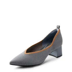 Comfy Chunky Heel Knit Pumps