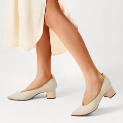Comfy Chunky Heel Knit Pumps