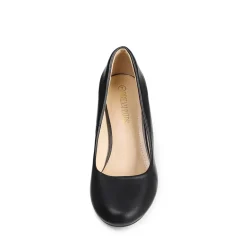 Comfy Round Toe Low Heel Pumps