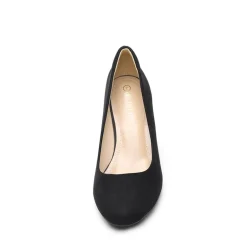 Comfy Round Toe Low Heel Pumps