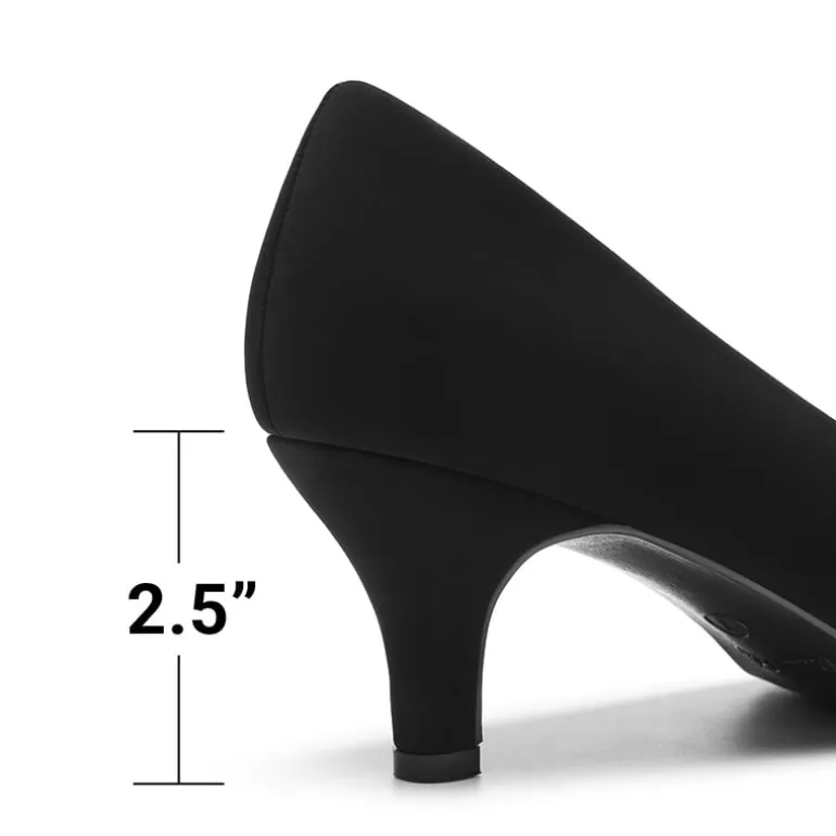 Comfy Round Toe Low Heel Pumps