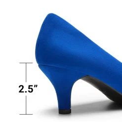 Comfy Round Toe Low Heel Pumps