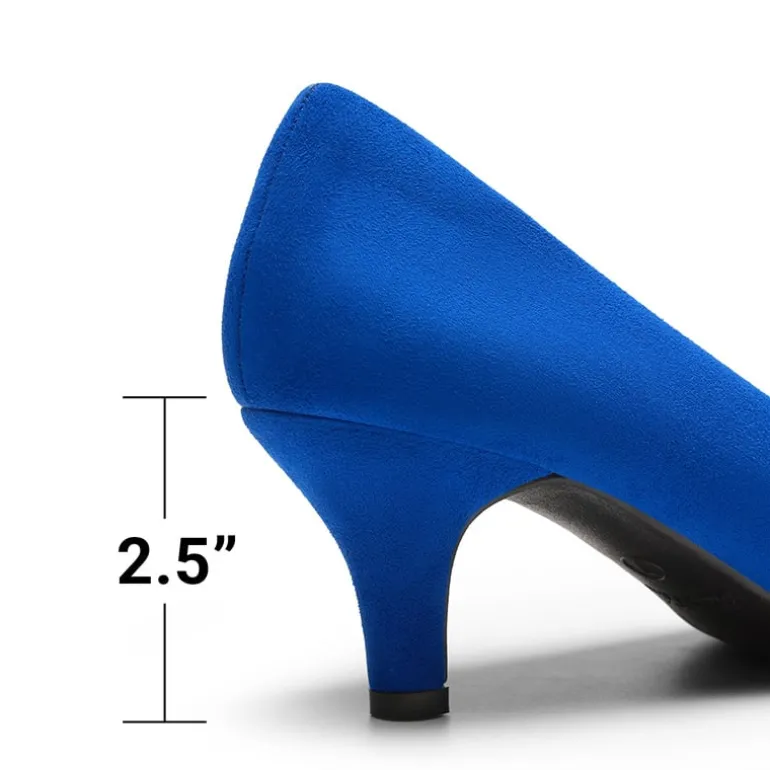 Comfy Round Toe Low Heel Pumps