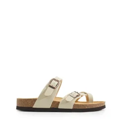 Cork Footbed Thong Slide Sandals