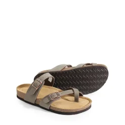 Cork Footbed Thong Slide Sandals