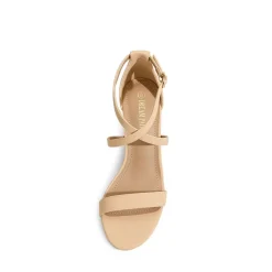Criss Cross Chunky Heel Ankle Strap Sandals