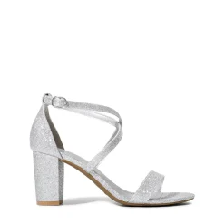 Criss Cross Chunky Heel Ankle Strap Sandals