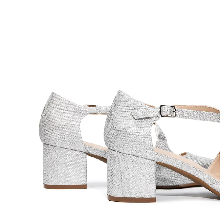 Criss-Cross Chunky Heel Pumps