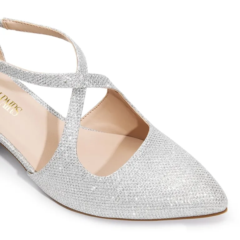 Criss-Cross Chunky Heel Pumps
