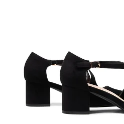 Criss-Cross Chunky Heel Pumps