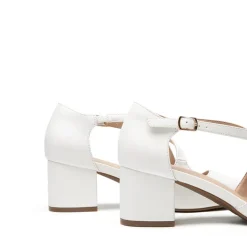 Criss-Cross Chunky Heel Pumps