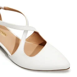 Criss-Cross Chunky Heel Pumps