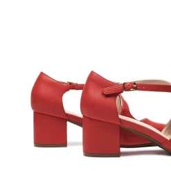 Criss-Cross Chunky Heel Pumps