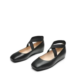 Criss Cross Elastic Ankle Strap Flats