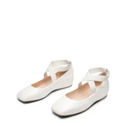 Criss Cross Elastic Ankle Strap Flats