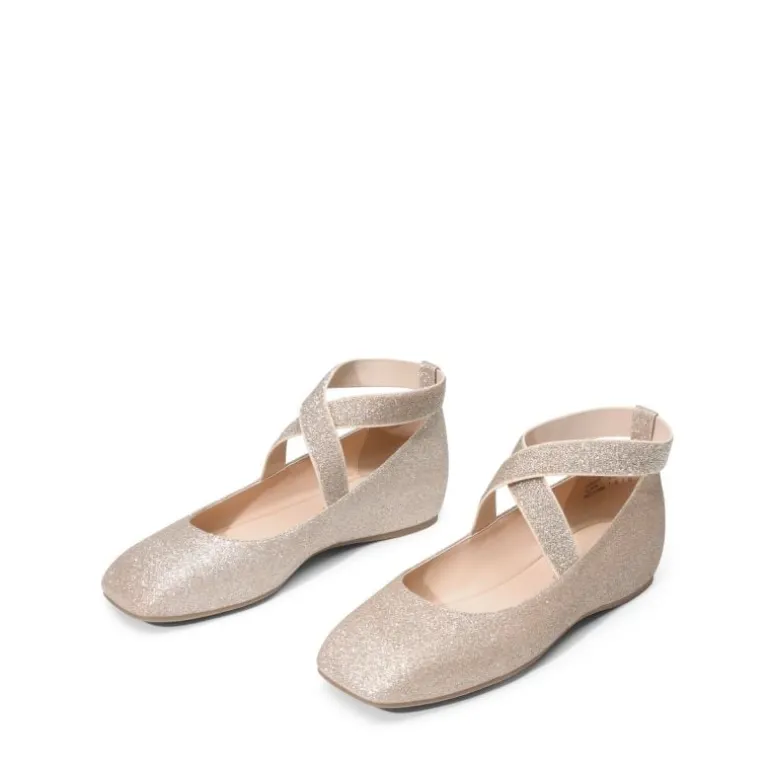 Criss Cross Elastic Ankle Strap Flats