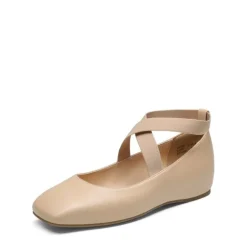 Criss Cross Elastic Ankle Strap Flats