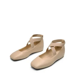 Criss Cross Elastic Ankle Strap Flats