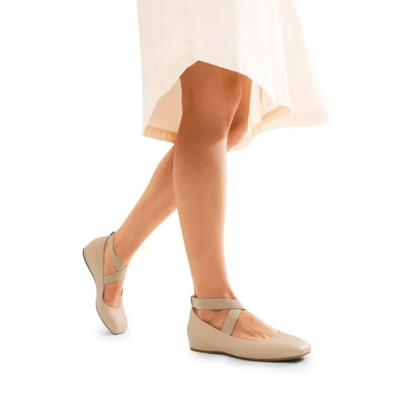 Criss Cross Elastic Ankle Strap Flats