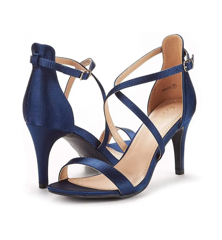 Criss Cross Stiletto Pump Heels Sandals