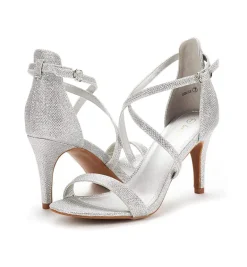 Criss Cross Stiletto Pump Heels Sandals