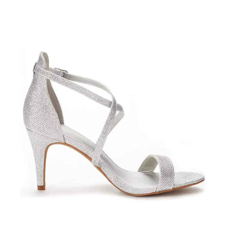 Criss Cross Stiletto Pump Heels Sandals