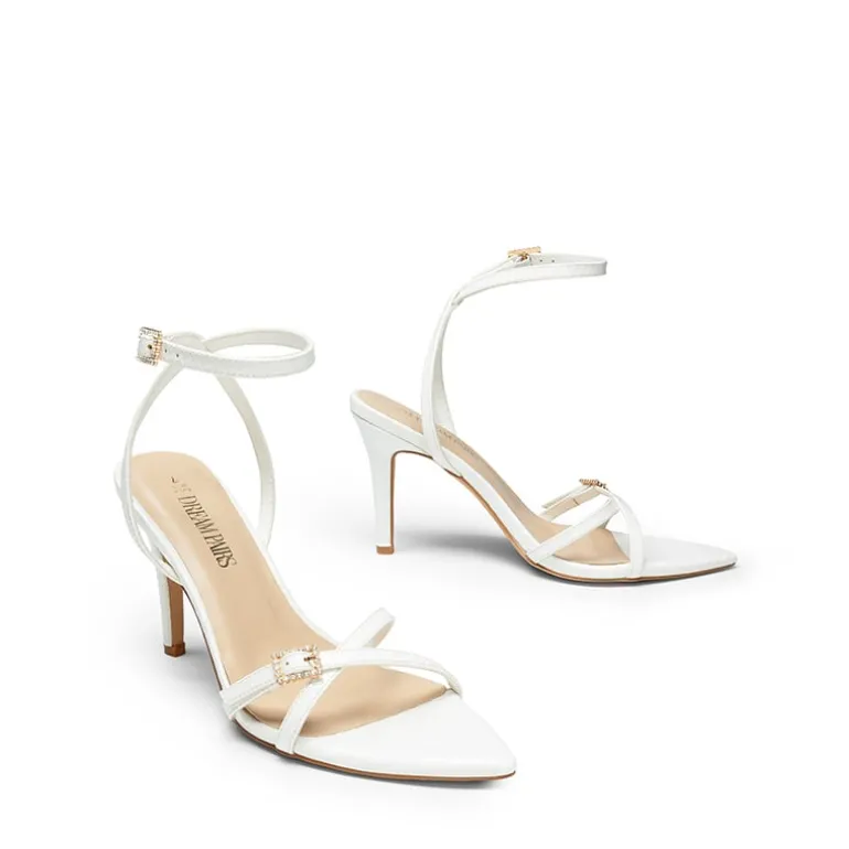 Criss-Cross Strap Stiletto Heel Sandals