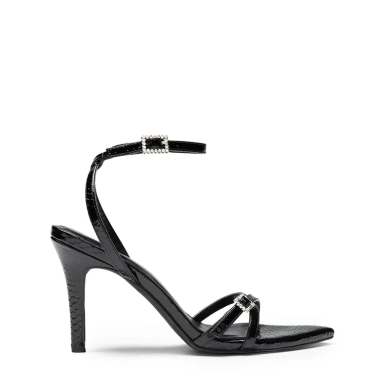 Criss-Cross Strap Stiletto Heel Sandals