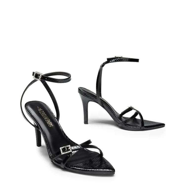Criss-Cross Strap Stiletto Heel Sandals
