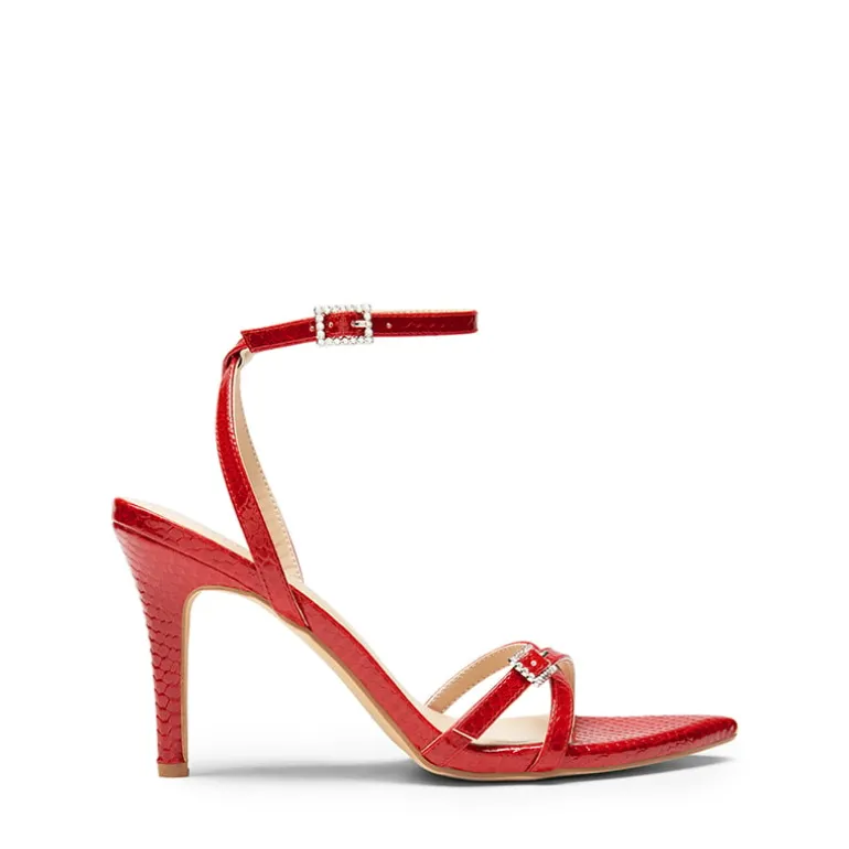 Criss-Cross Strap Stiletto Heel Sandals