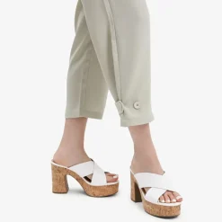 Criss Cross Wedge Platform Sandals
