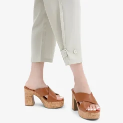 Criss Cross Wedge Platform Sandals