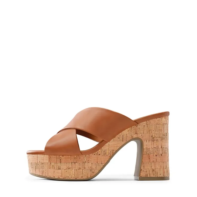 Criss Cross Wedge Platform Sandals