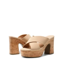 Criss Cross Wedge Platform Sandals