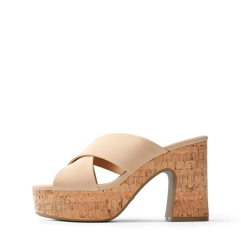Criss Cross Wedge Platform Sandals