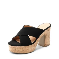 Criss Cross Wedge Platform Sandals