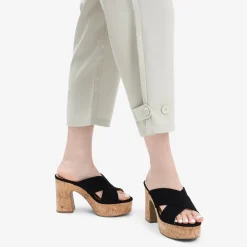 Criss Cross Wedge Platform Sandals
