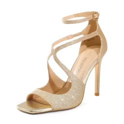 Cross Strappy Stiletto Heels