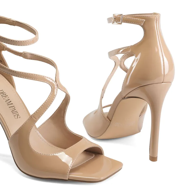 Cross Strappy Stiletto Heels