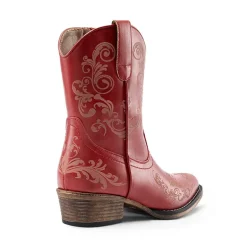 Cuban Heel Cowgirl Ankle Boots