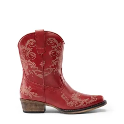 Cuban Heel Cowgirl Ankle Boots