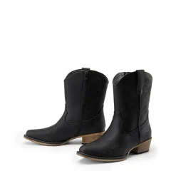 Cuban Heel Cowgirl Ankle Boots