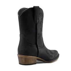 Cuban Heel Cowgirl Ankle Boots