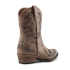 Cuban Heel Cowgirl Ankle Boots