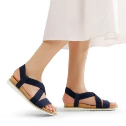 Cushioned Footbed Elastic Strap Sandals
