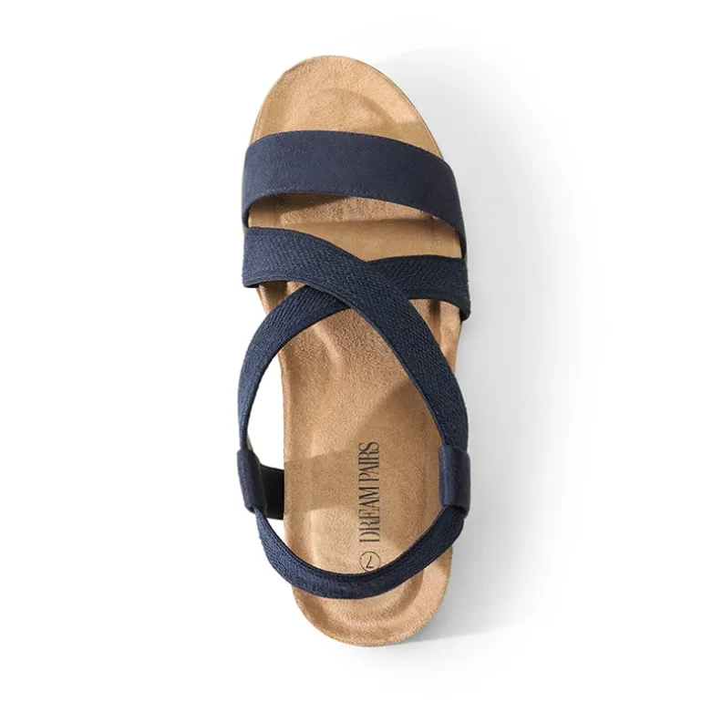 Cushioned Footbed Elastic Strap Sandals