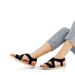 Cushioned Footbed Elastic Strap Sandals