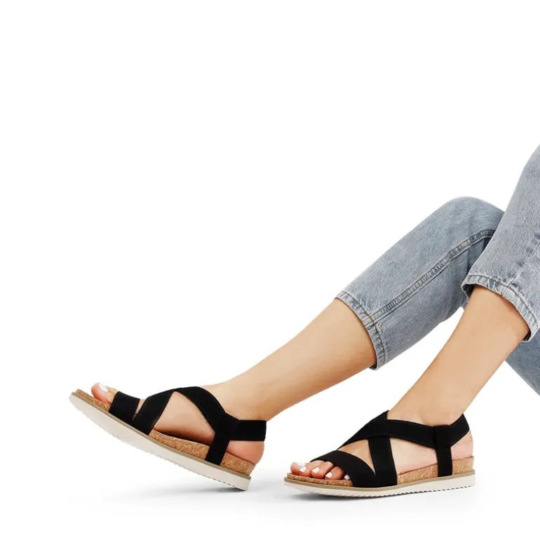 Cushioned Footbed Elastic Strap Sandals
